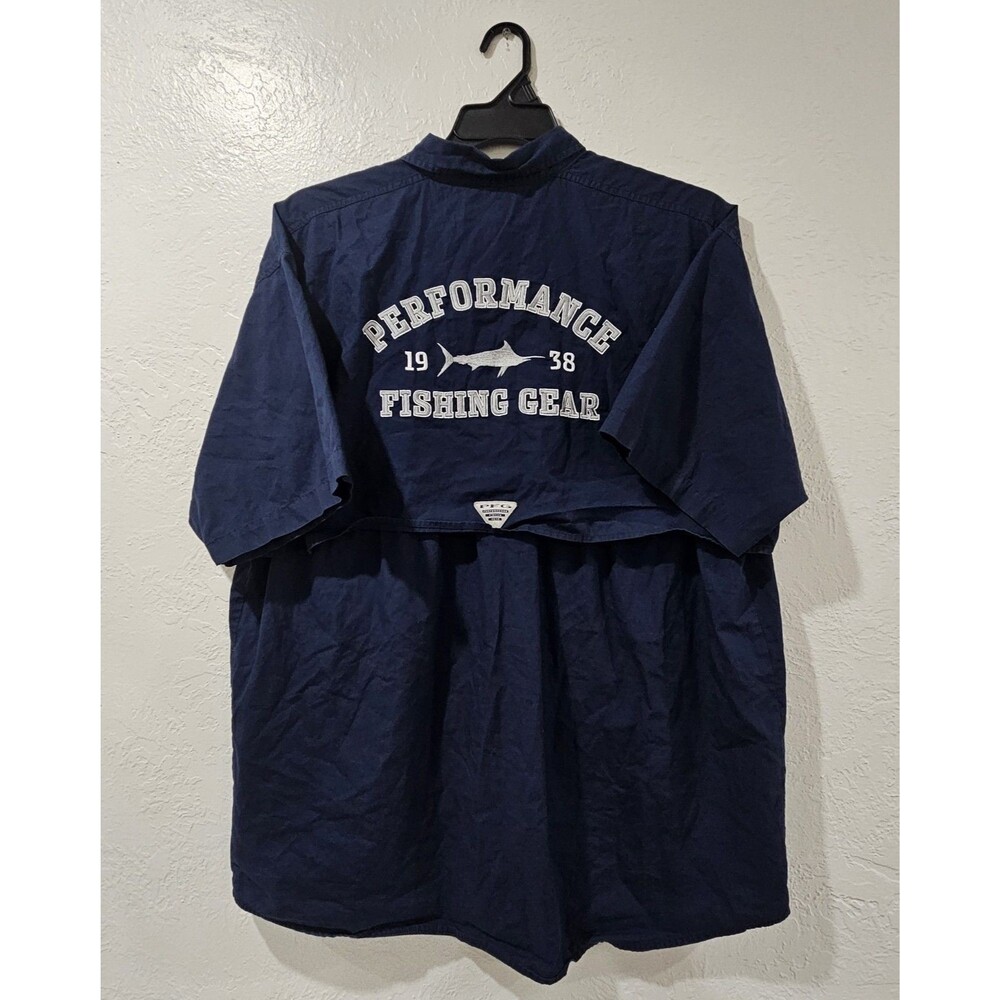 Dallas Cowboys X Columbia Navy Bonehead Team Button-Up Fishing Shirt Men's XL